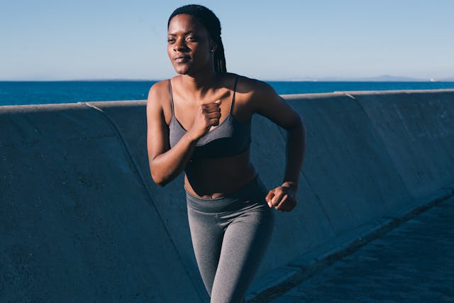 woman running