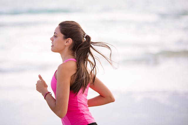 woman running