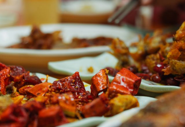 savory spicy food