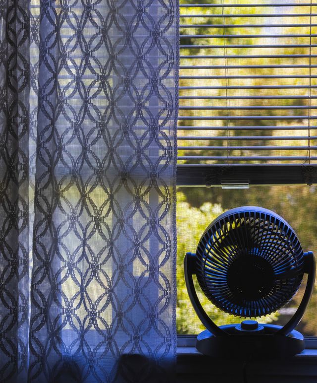 fan in the window